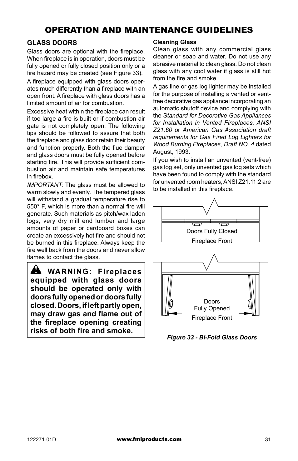 Operation and maintenance guidelines | FMI WCM-42G User Manual | Page 31 / 40