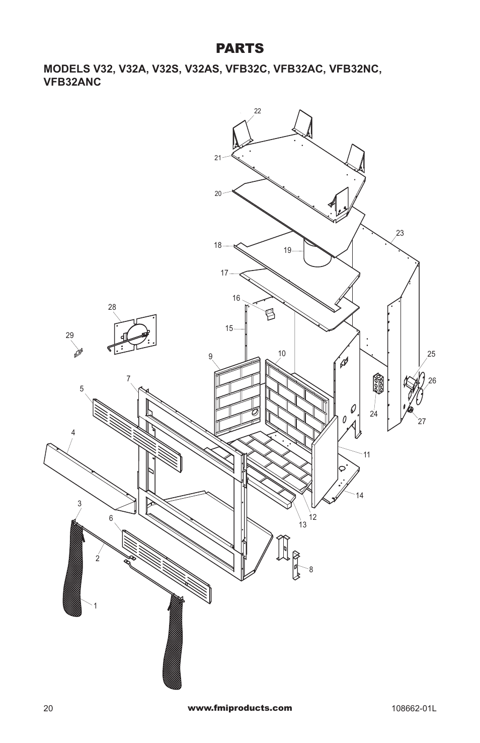 Parts | FMI VFB36NC1 User Manual | Page 20 / 24