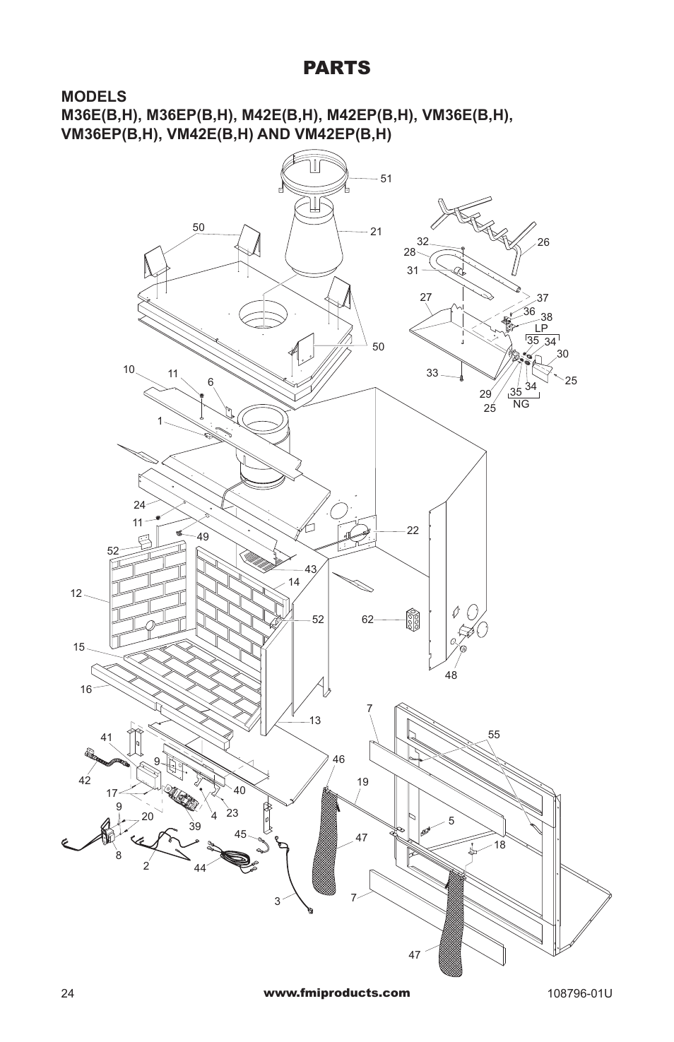 Parts | FMI VM36E(B User Manual | Page 24 / 32
