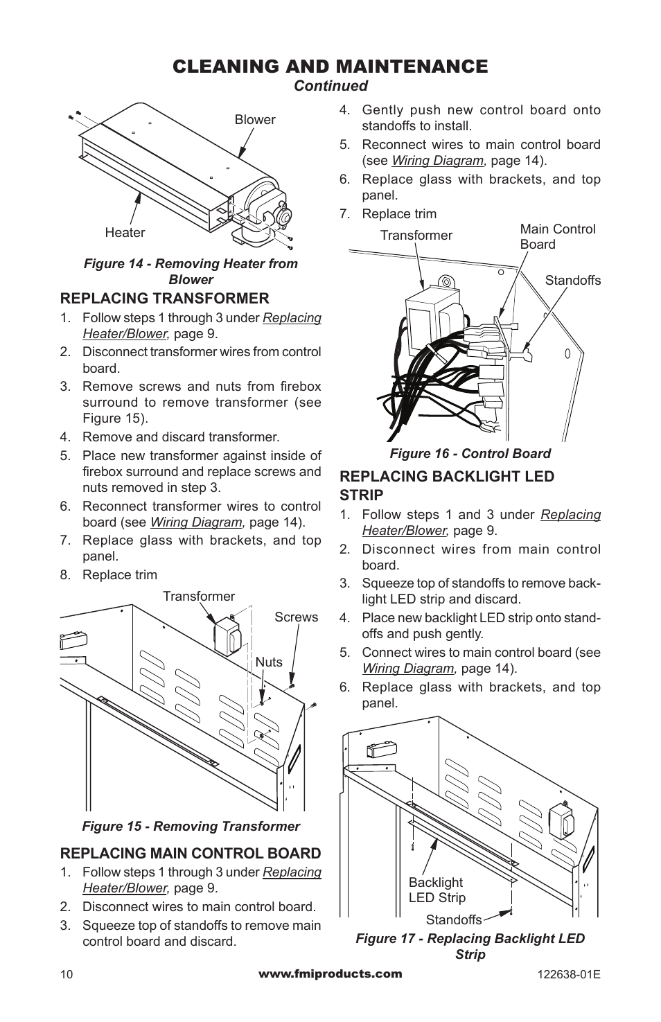 Cleaning and maintenance | FMI ES401 User Manual | Page 10 / 20