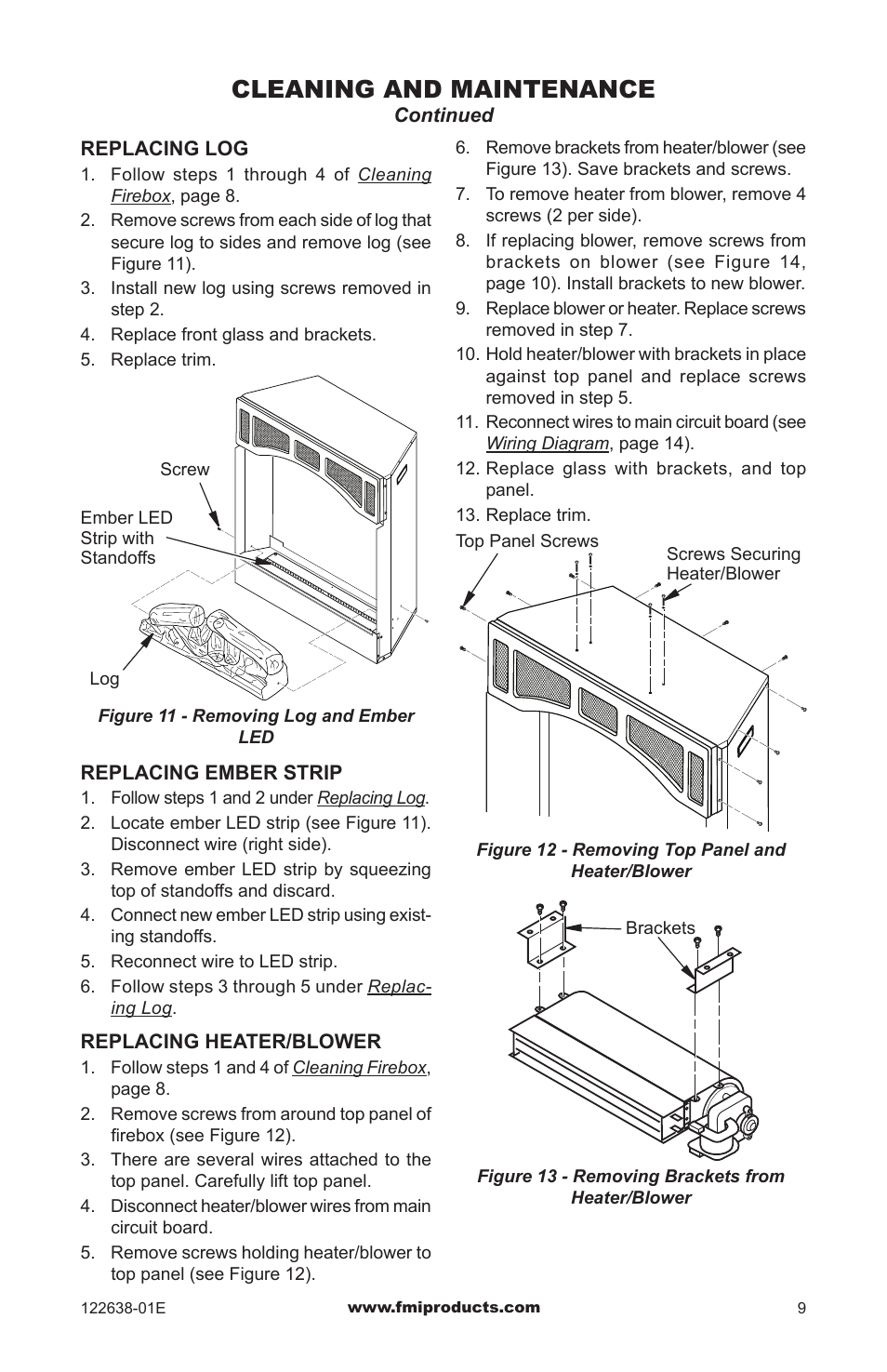 Cleaning and maintenance | FMI ES401 User Manual | Page 9 / 20