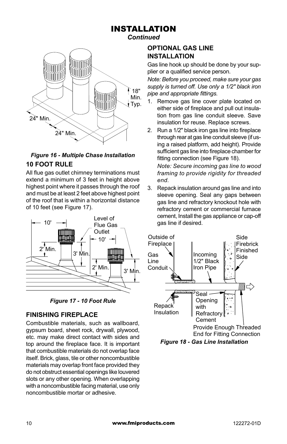 Installation | FMI F48H(I)(R) User Manual | Page 10 / 20