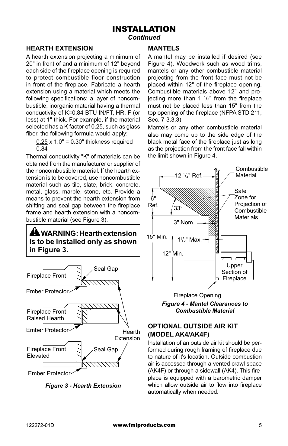 Installation | FMI F48H(I)(R) User Manual | Page 5 / 20