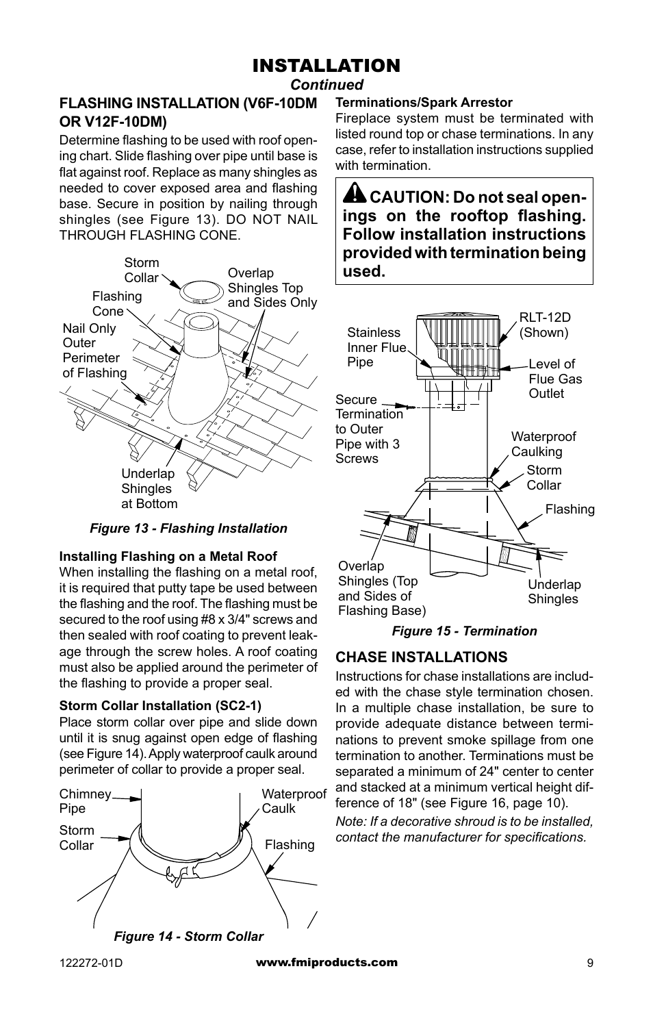 Installation | FMI F48H(I)(R) User Manual | Page 9 / 20