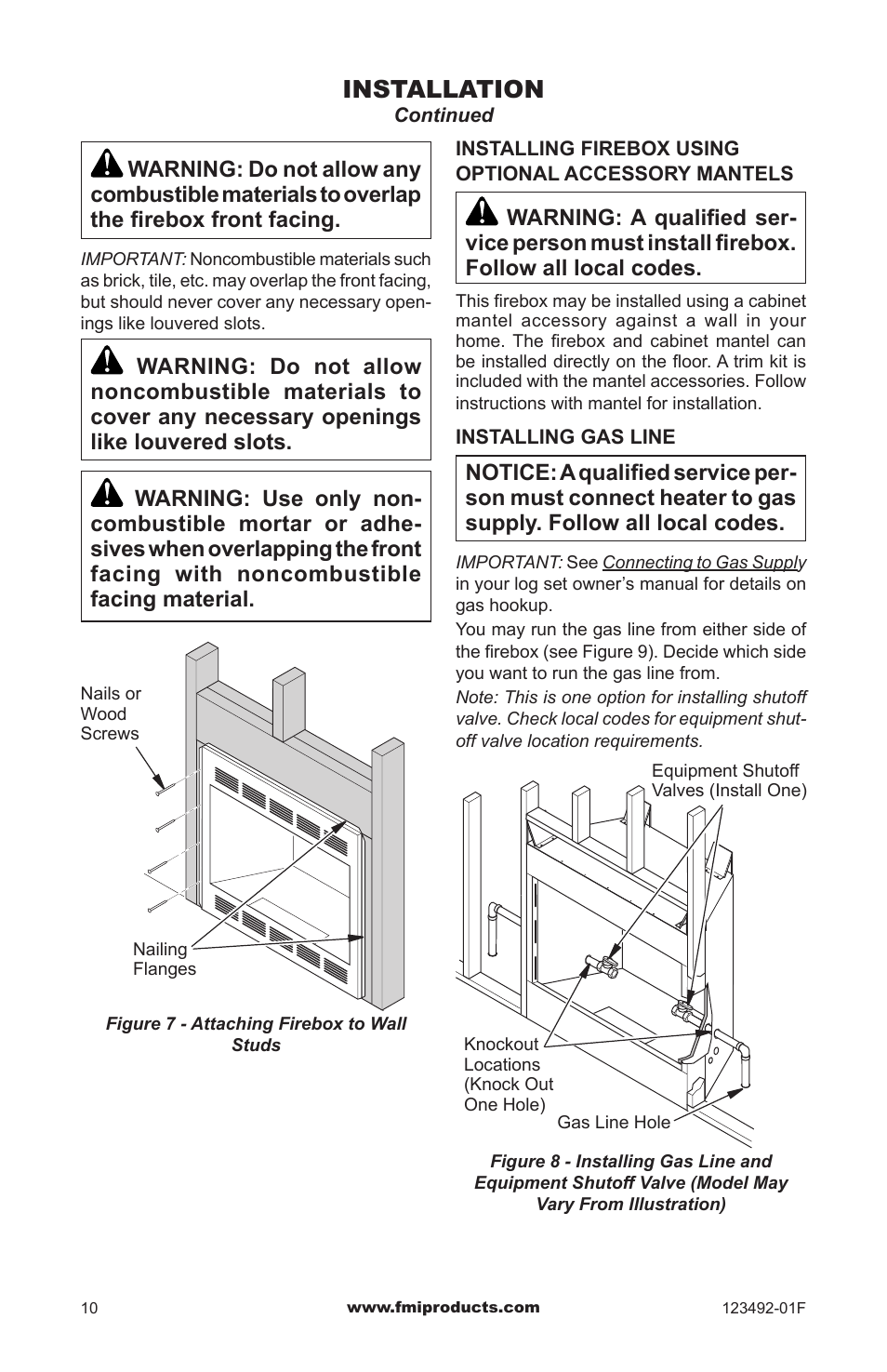 Installation | FMI BV42(B) User Manual | Page 10 / 16