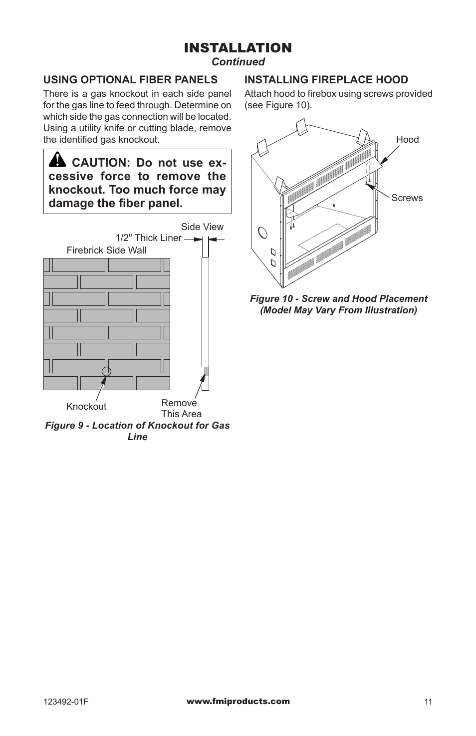 Installation | FMI BV42(B) User Manual | Page 11 / 16