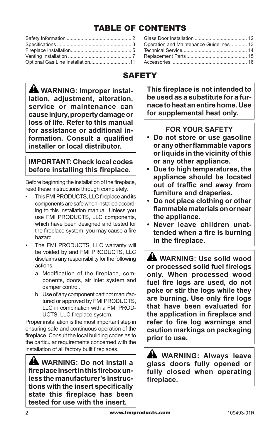 FMI (V)G42H/50H User Manual | Page 2 / 16