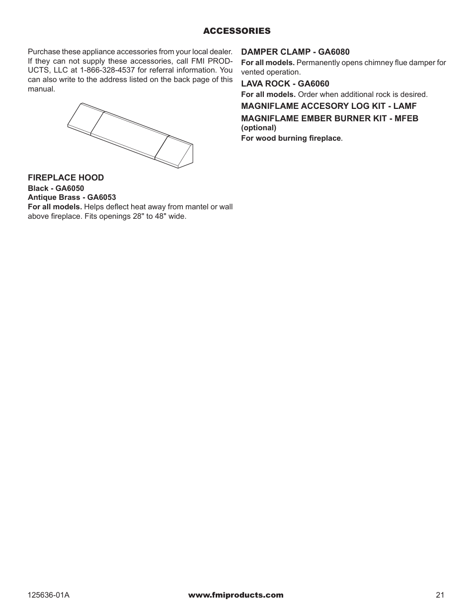 FMI MF42ONE User Manual | Page 21 / 28