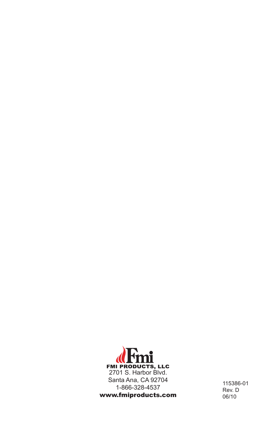 FMI COMFORT FLAME B42LI-M User Manual | Page 20 / 20
