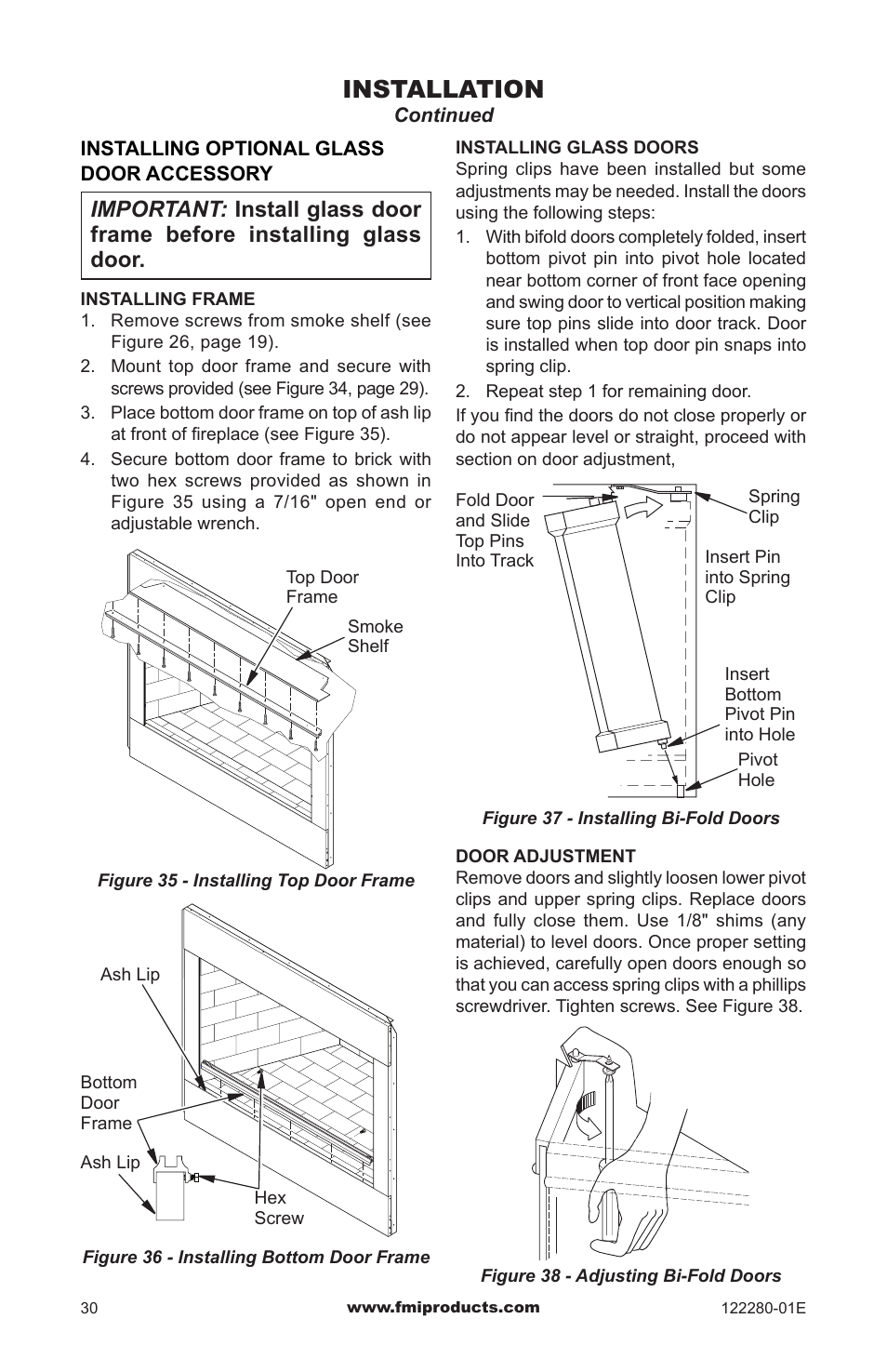 Installation | FMI BVC-50Y User Manual | Page 30 / 44