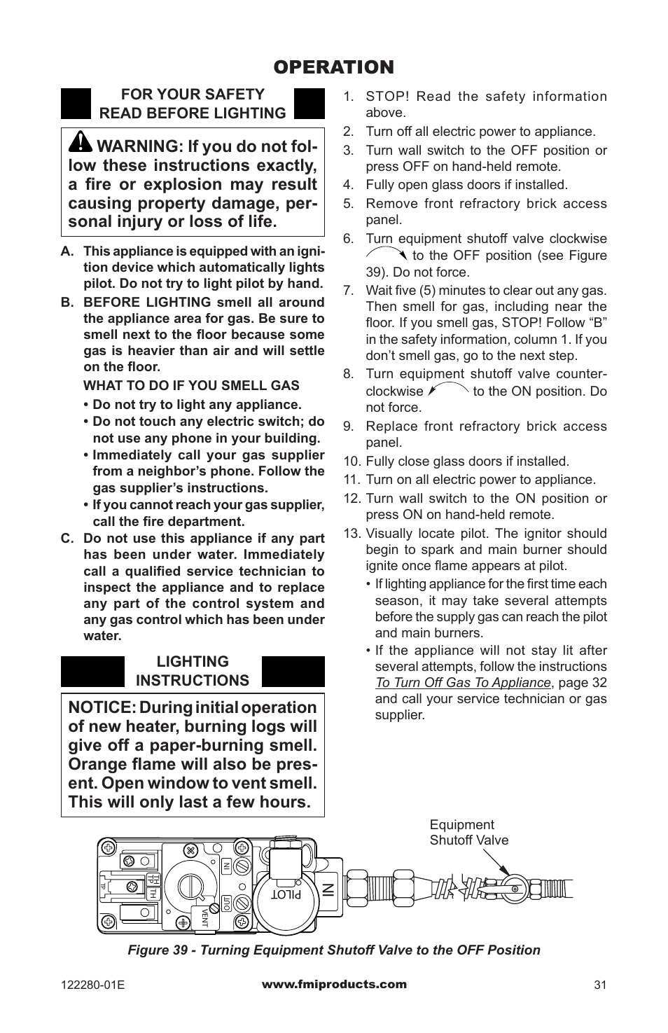 Operation | FMI BVC-50Y User Manual | Page 31 / 44