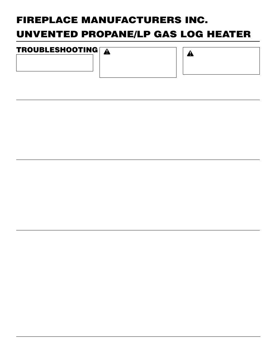 Troubleshooting | FMI VFP24R User Manual | Page 18 / 26