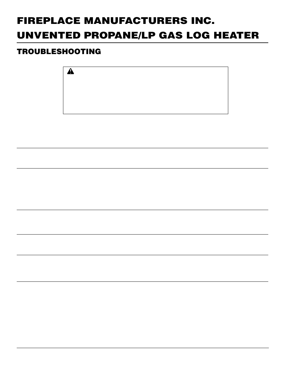 Troubleshooting | FMI VFP24R User Manual | Page 20 / 26