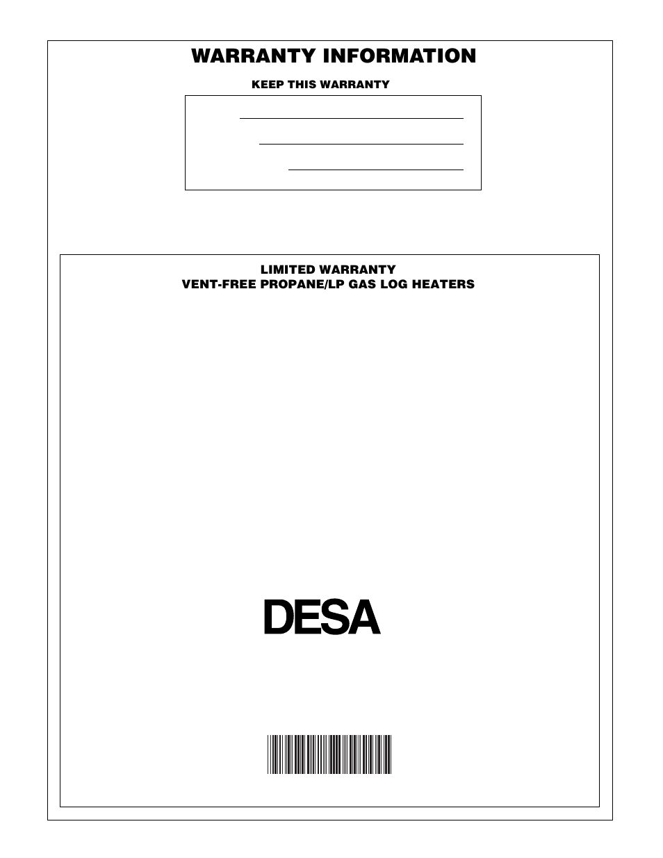 Warranty information, International | FMI VFP24R User Manual | Page 26 / 26