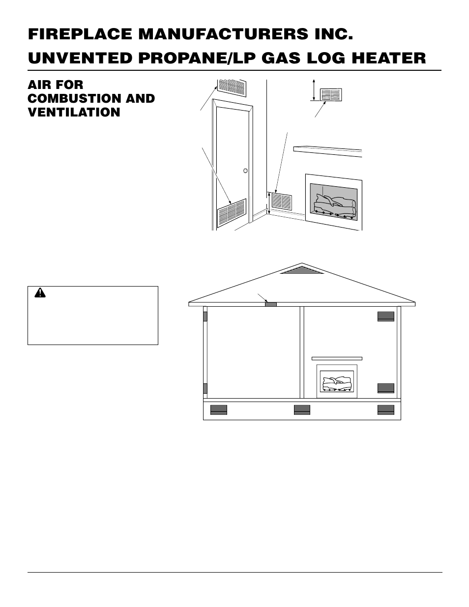Air for combustion and ventilation, Continued | FMI VFP24R User Manual | Page 6 / 26