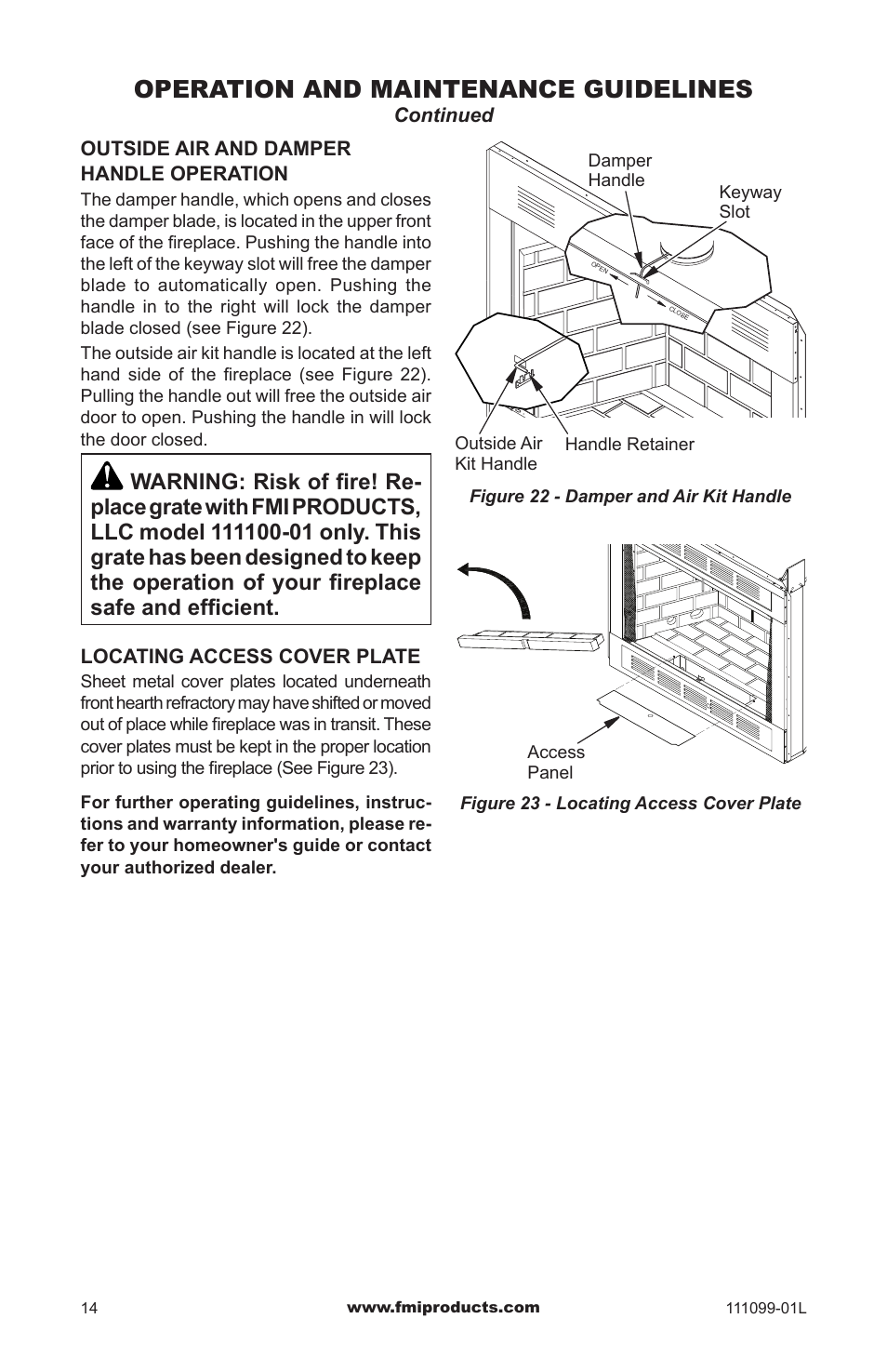 Operation and maintenance guidelines | FMI S42 User Manual | Page 14 / 20