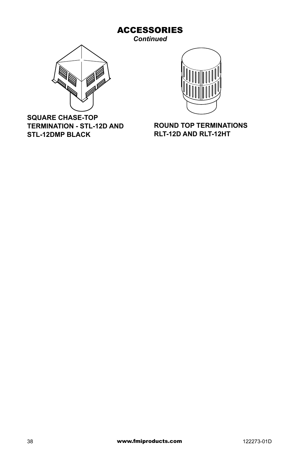 Accessories | FMI (V)JM42 User Manual | Page 38 / 40