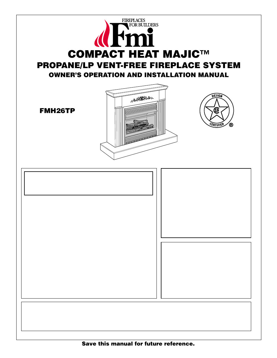 FMI FMH26TP User Manual | 28 pages