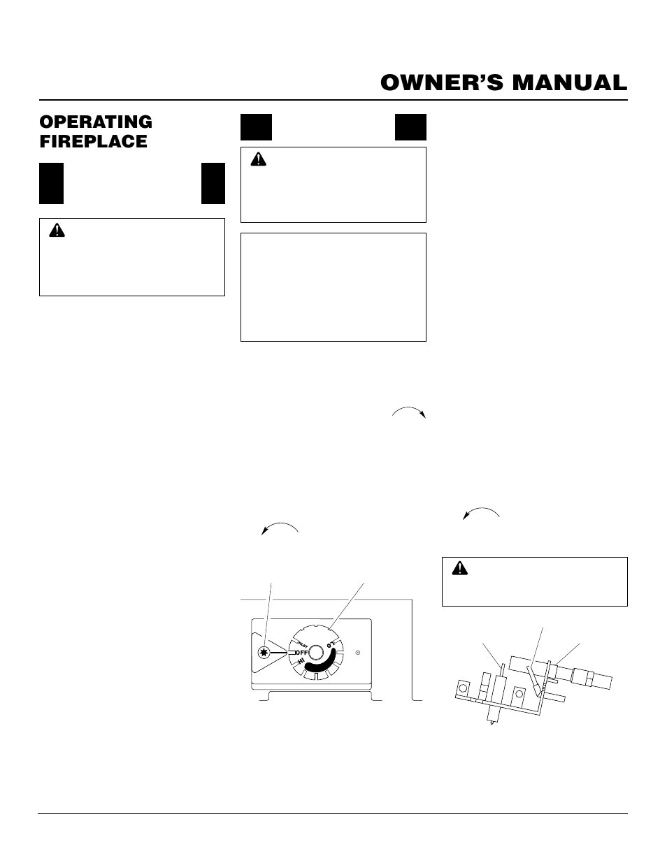 Owner’s manual, Operating fireplace | FMI FMH26TP User Manual | Page 17 / 28