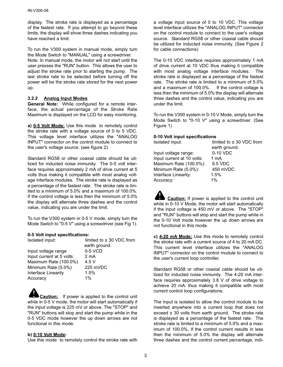 FMI V300 User Manual | Page 3 / 7