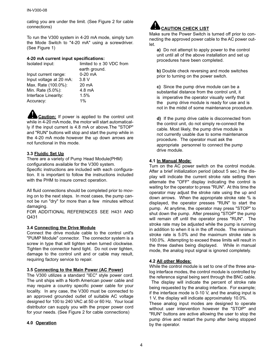 FMI V300 User Manual | Page 4 / 7