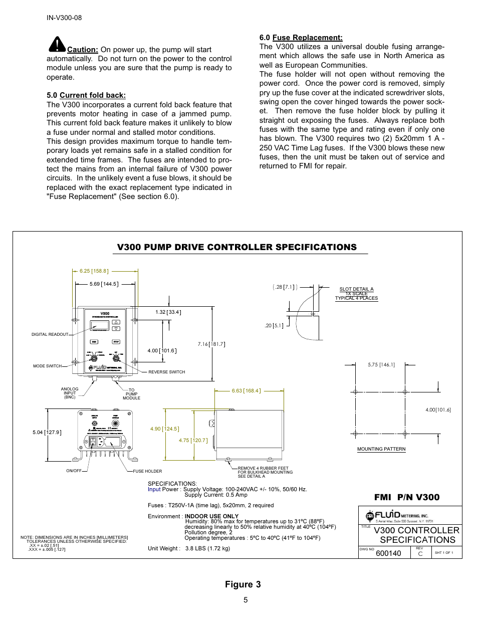 Figure 3 | FMI V300 User Manual | Page 5 / 7