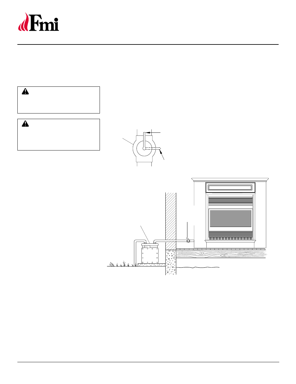 Natural gas vent-free fireplace system, Installation, Continued | FMI FMH26TN User Manual | Page 16 / 28