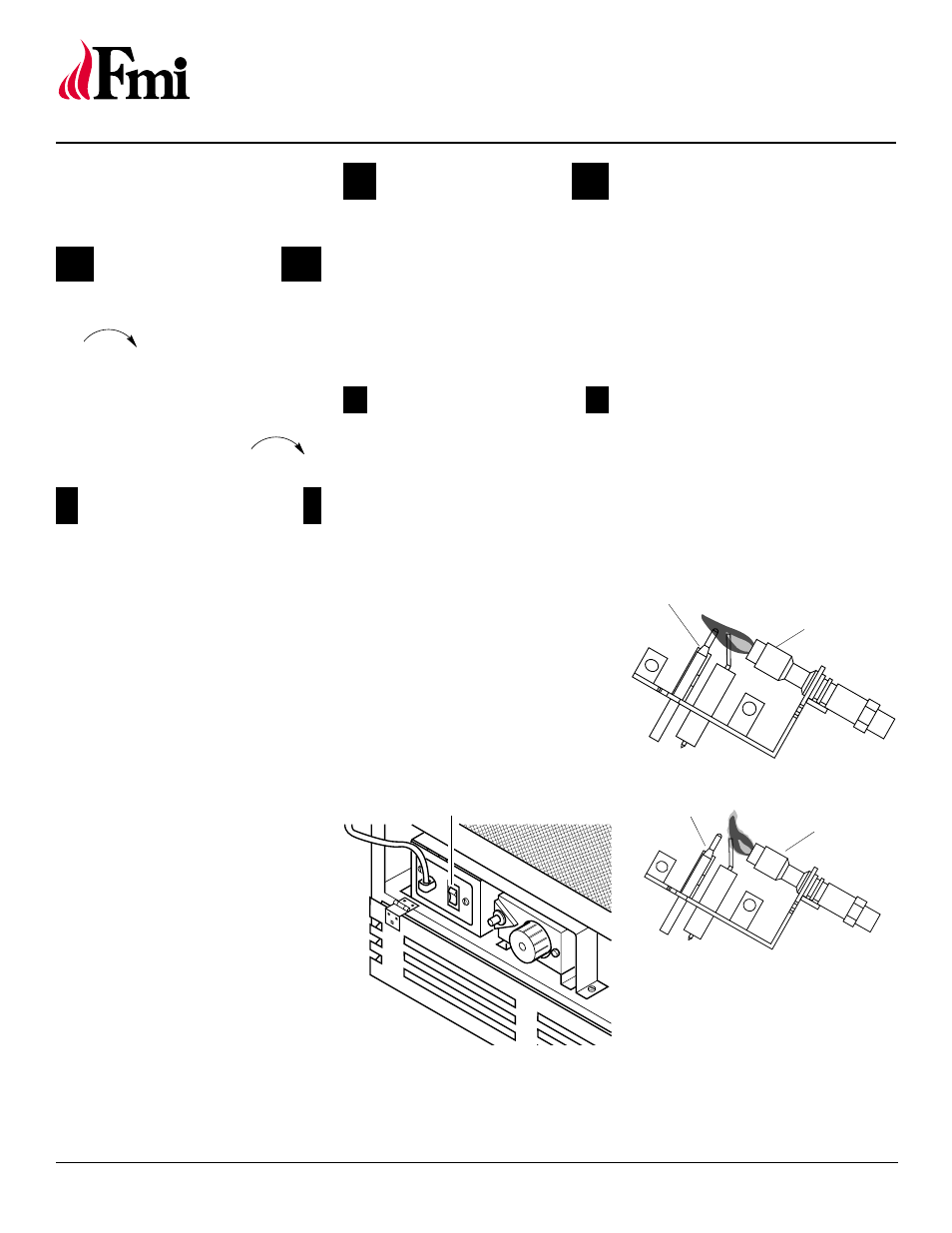 Natural gas vent-free fireplace system, Inspecting burner, Operating fireplace | Continued | FMI FMH26TN User Manual | Page 18 / 28