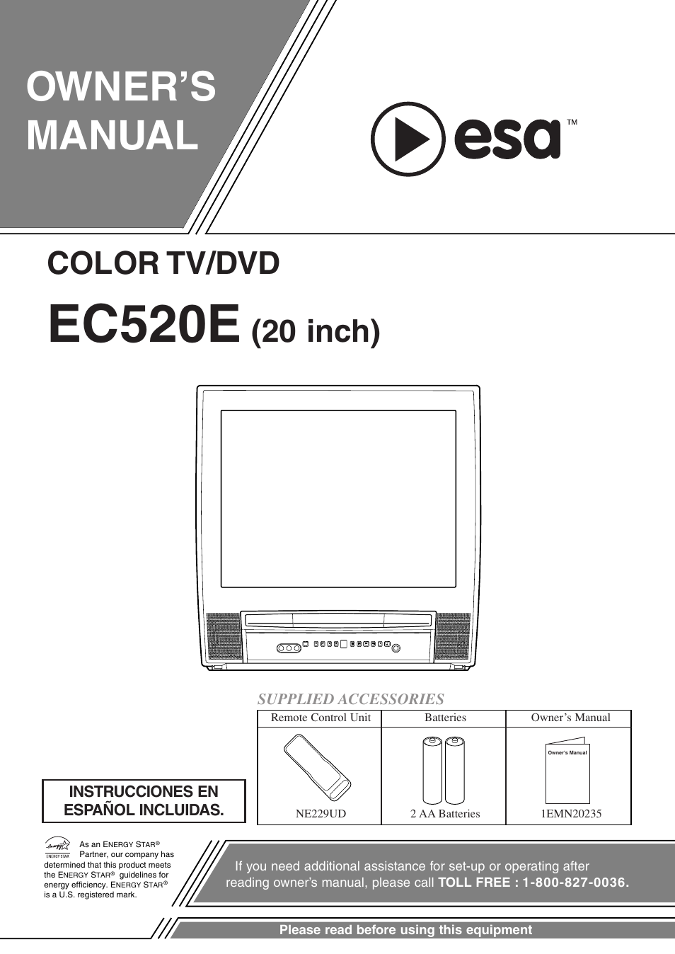 FUNAI EC520E User Manual | 40 pages