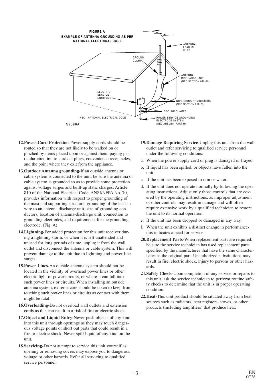 FUNAI EC520E User Manual | Page 3 / 40