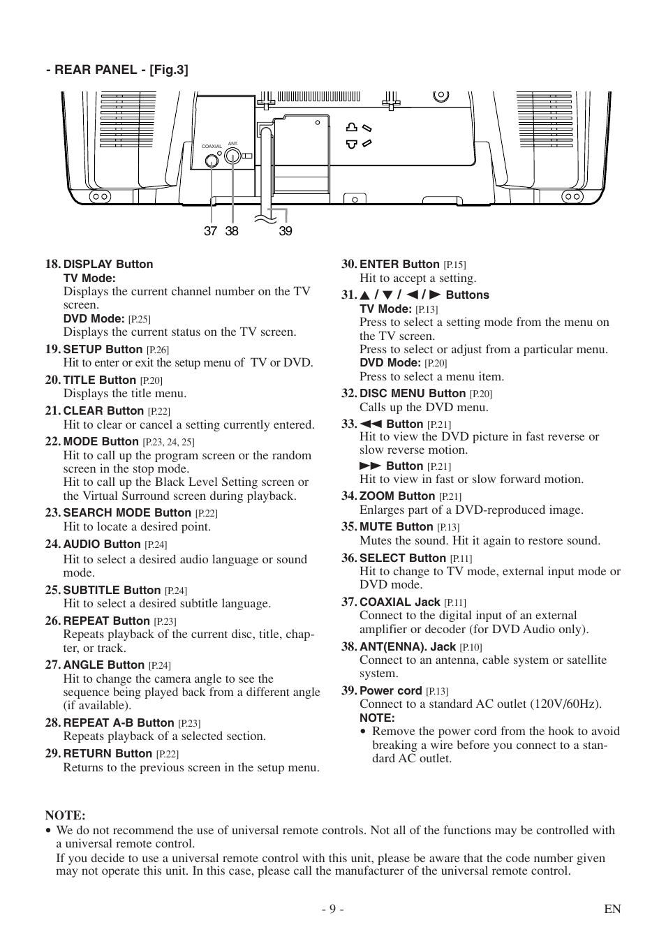 FUNAI MSD520FF User Manual | Page 9 / 40