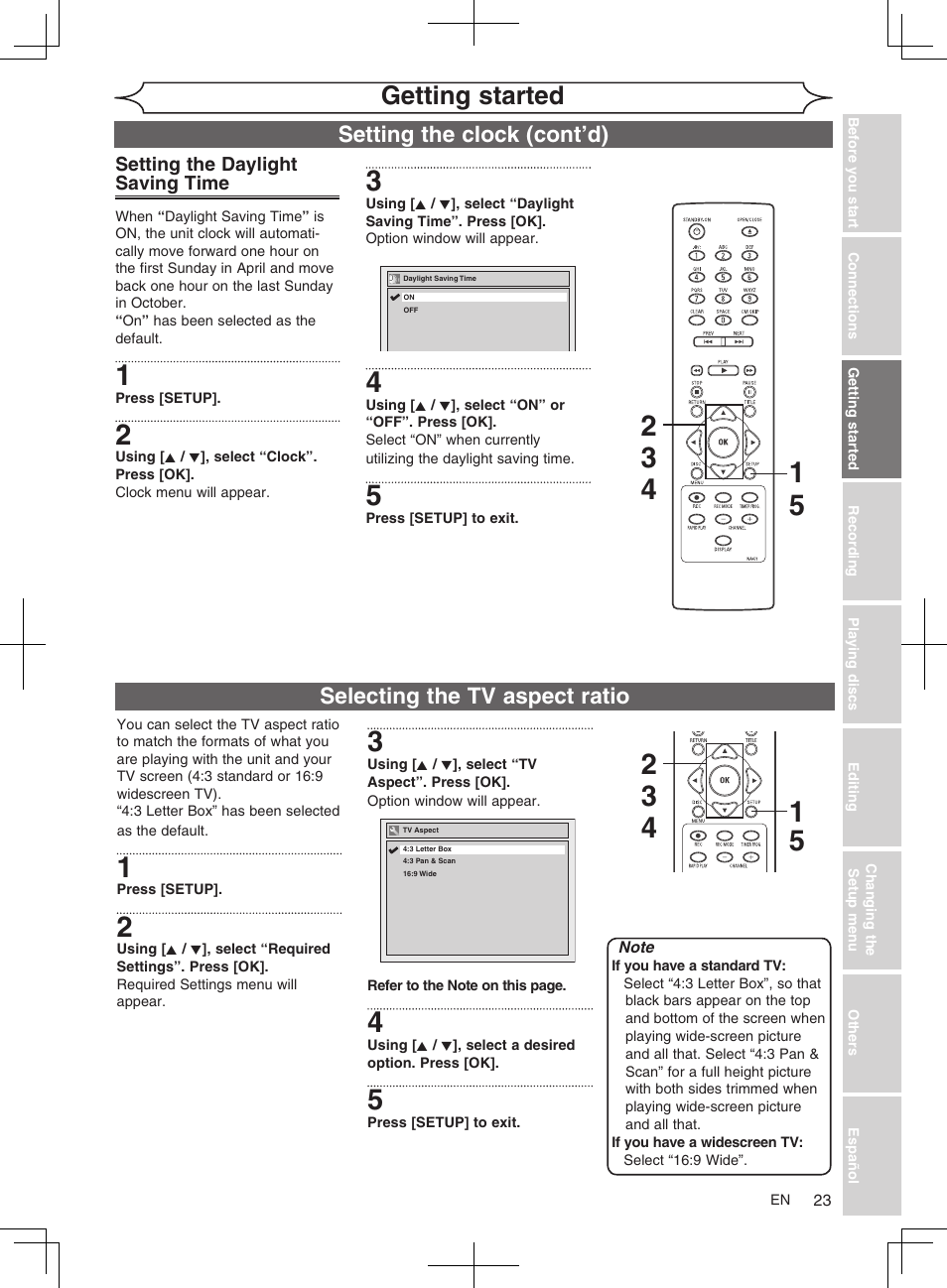 Getting started | FUNAI MWR10D6 User Manual | Page 25 / 82