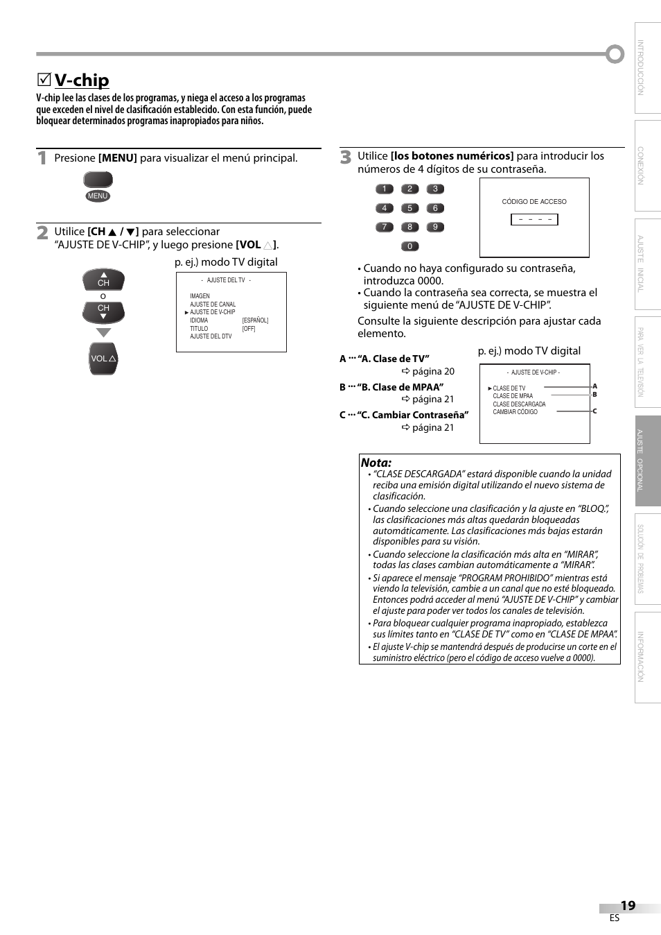 V-chip | FUNAI Durabrand CR130DR8 User Manual | Page 45 / 52