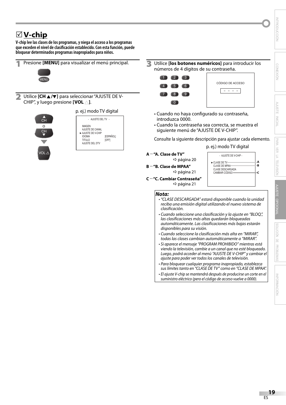 V-chip | FUNAI CR130TT8 User Manual | Page 71 / 78