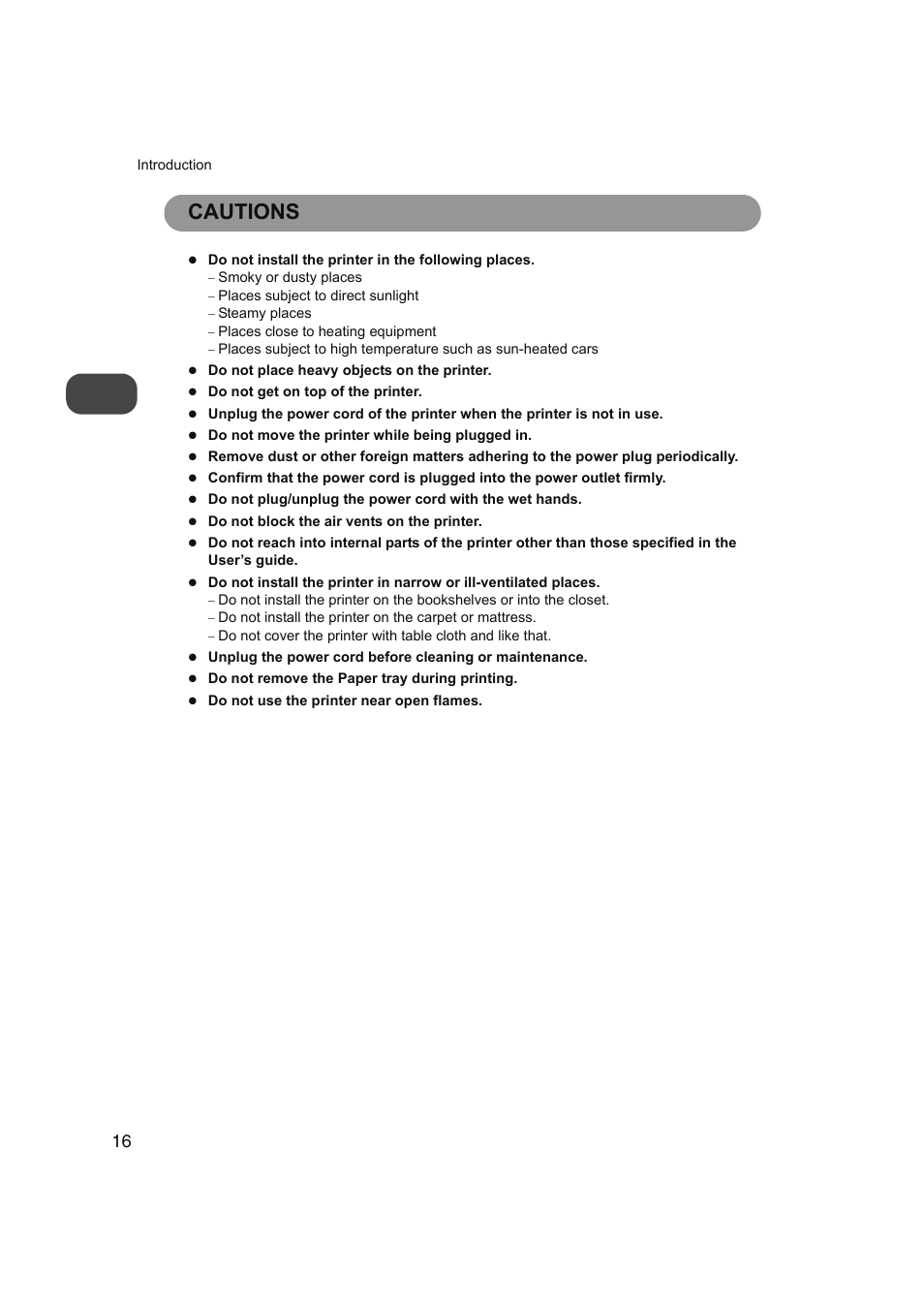 Cautions | FUNAI FDP-100 User Manual | Page 16 / 45
