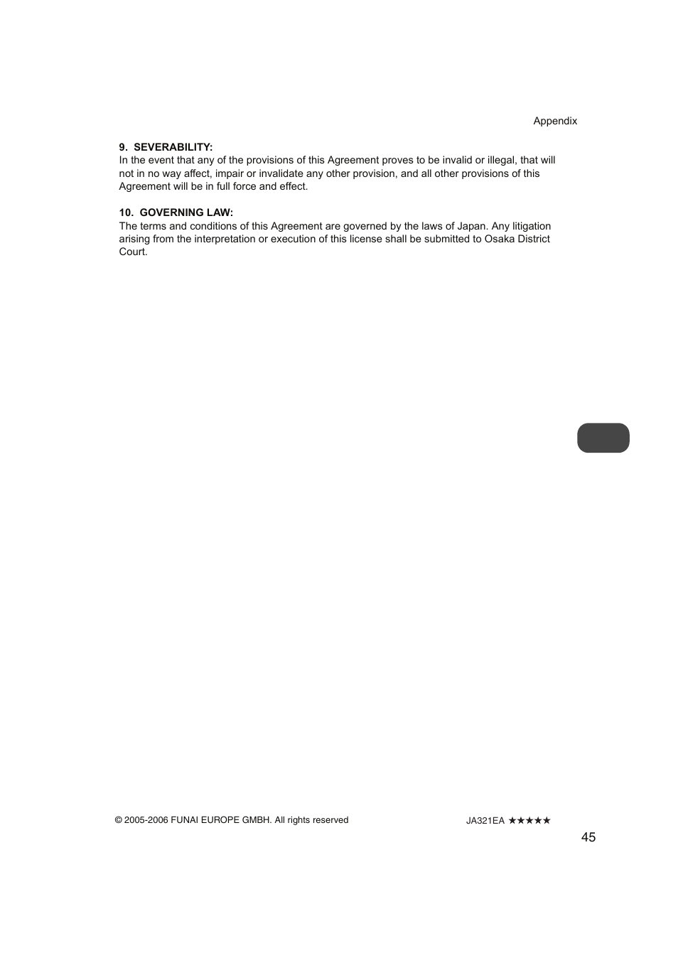 FUNAI FDP-100 User Manual | Page 45 / 45