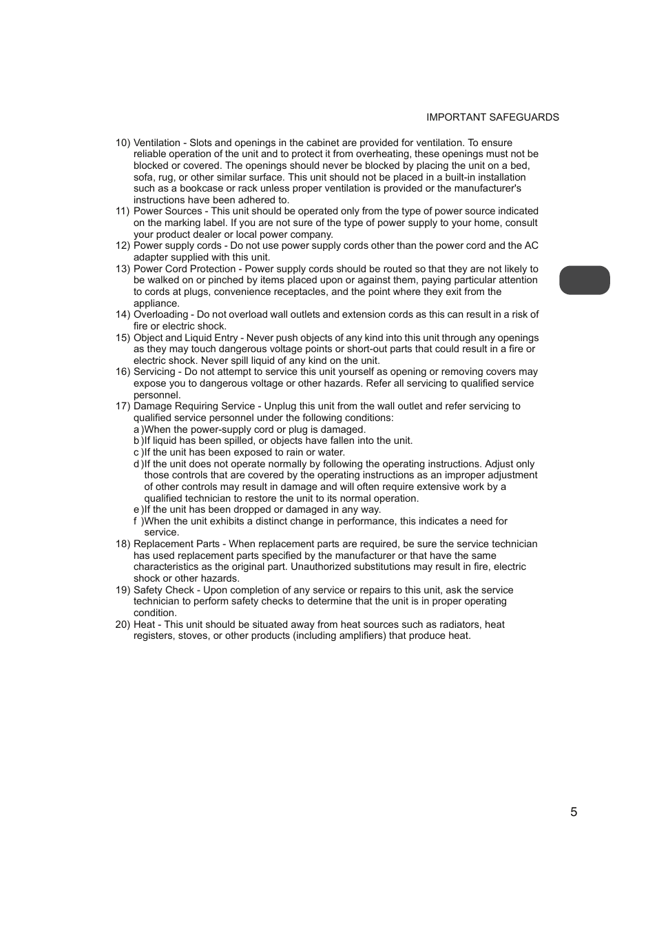 FUNAI FDP-100 User Manual | Page 5 / 45