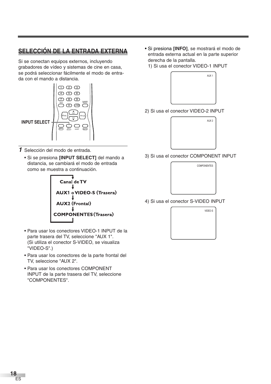Selección de la entrada externa | FUNAI CR272IL8 User Manual | Page 56 / 76