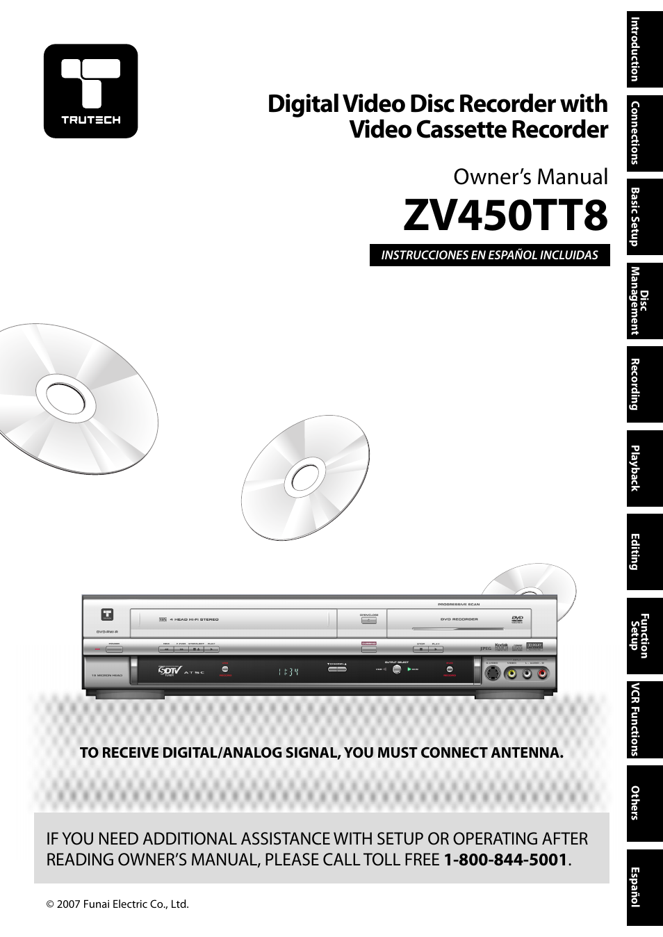FUNAI ZV450TT8 User Manual | 108 pages