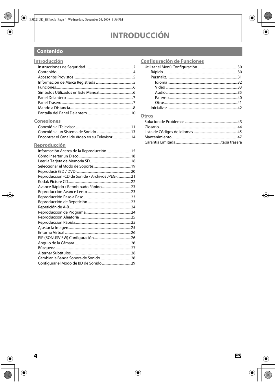 Introducción | FUNAI Blu-ray NB531MGX User Manual | Page 106 / 150