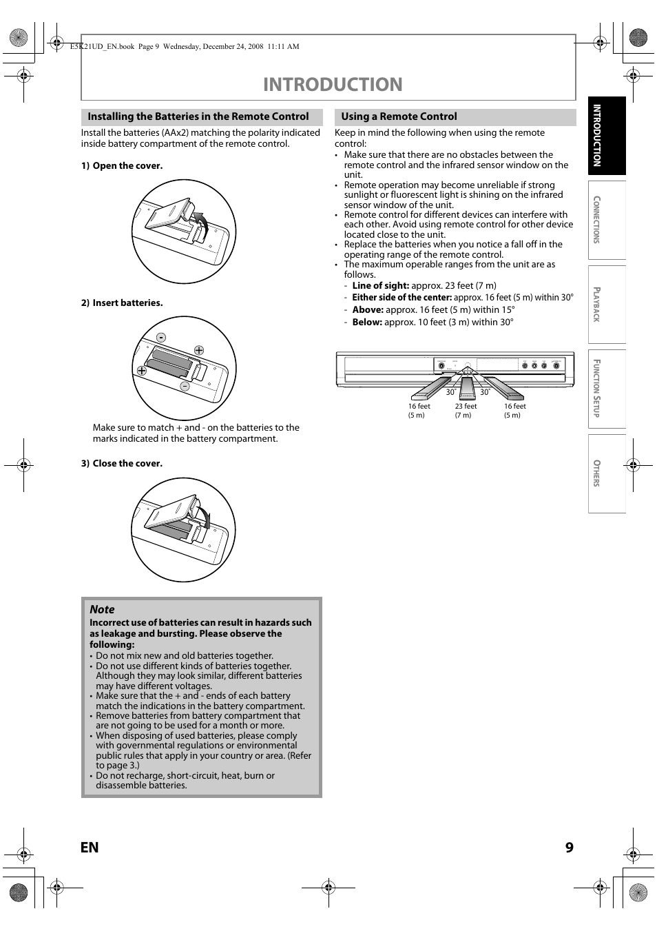 Introduction | FUNAI Blu-ray NB531MGX User Manual | Page 11 / 150