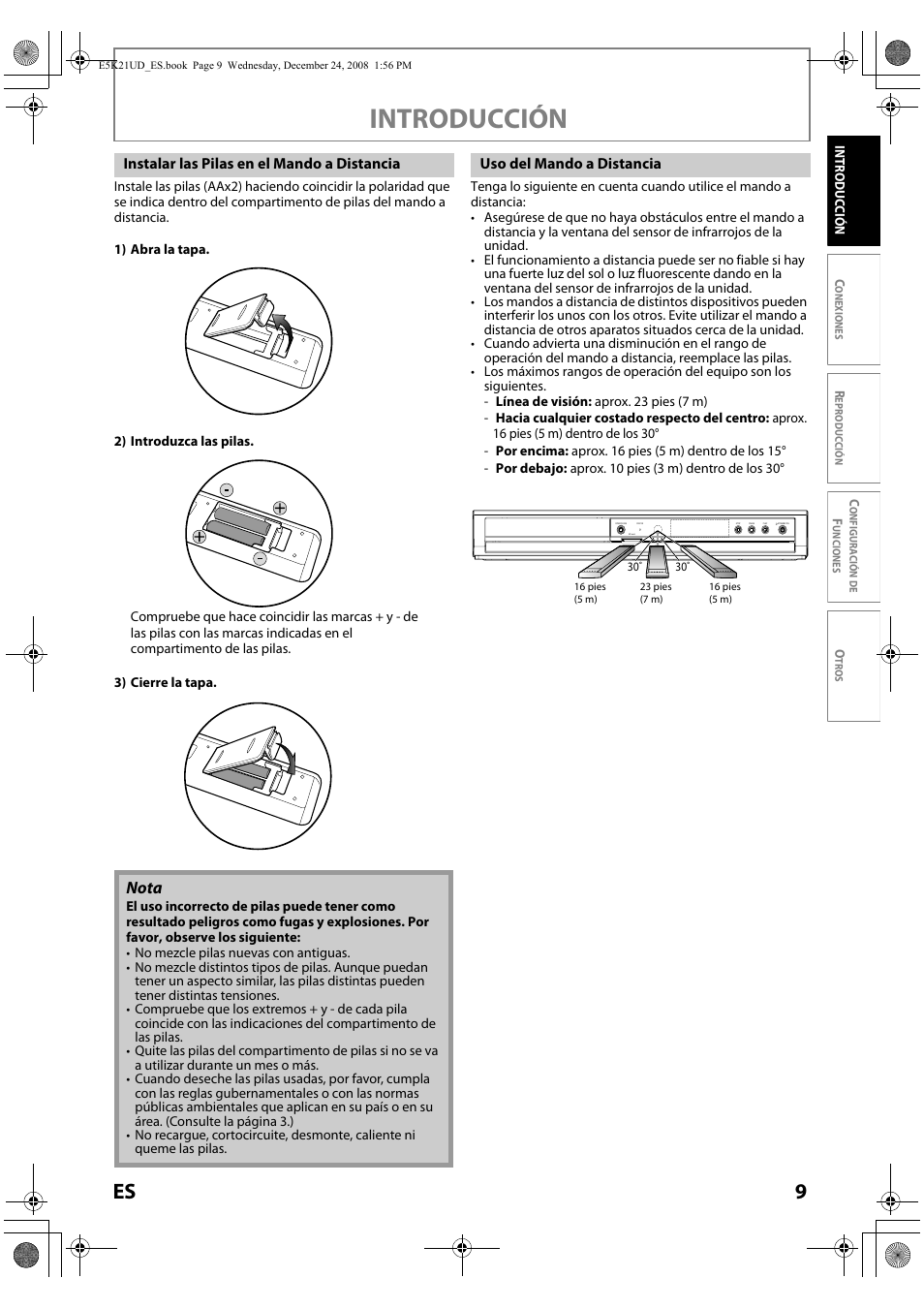 Introducción, Nota | FUNAI Blu-ray NB531MGX User Manual | Page 111 / 150