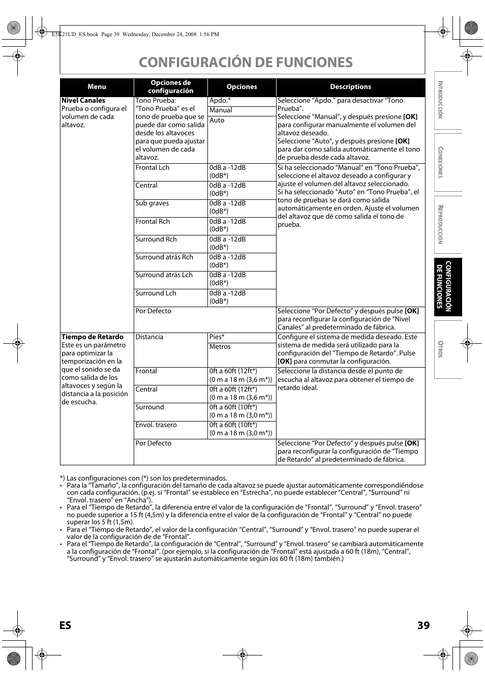 Configuración de funciones, 39 es | FUNAI Blu-ray NB531MGX User Manual | Page 141 / 150