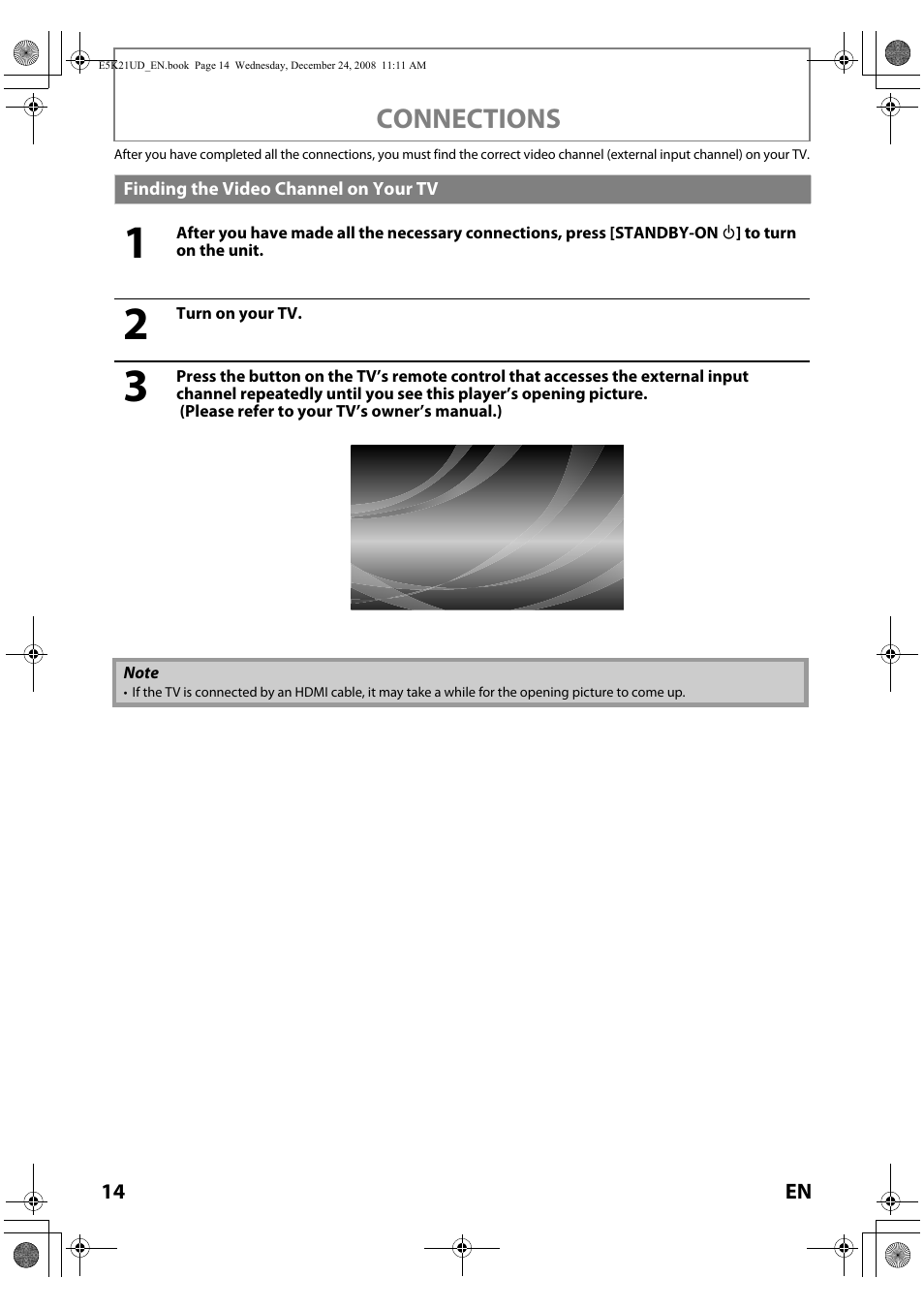 Finding the video channel on your tv, Connections | FUNAI Blu-ray NB531MGX User Manual | Page 16 / 150