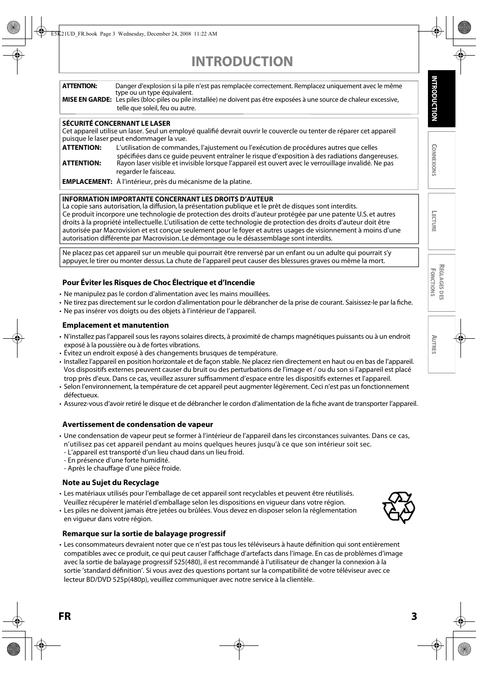 Introduction | FUNAI Blu-ray NB531MGX User Manual | Page 55 / 150