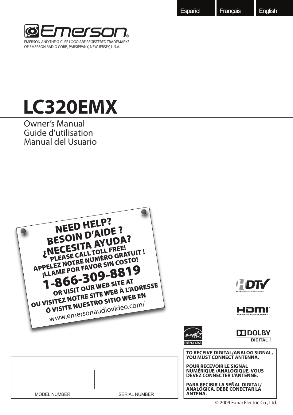 FUNAI LC320EMX User Manual | 114 pages