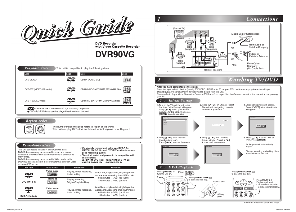 FUNAI DVR90VG User Manual | 90 pages