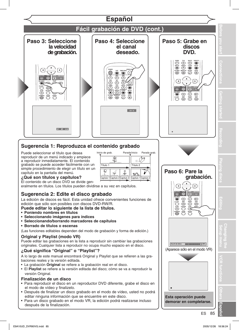 FUNAI DVR90VG User Manual | Page 87 / 90