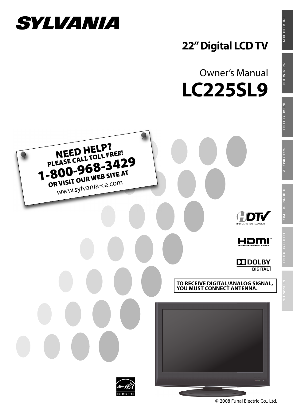 FUNAI LC225SL9 User Manual | 76 pages