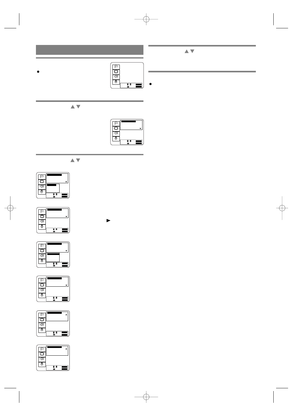 Display settings, The setup screen will appear, Press the | Press the setup button, 9f21 | FUNAI F100DB User Manual | Page 22 / 32